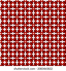 Abstract Cross Pattern generative computational art illustration