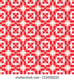 Abstract Cross Pattern generative computational art illustration
