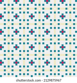 Abstract Cross Pattern generative computational art illustration