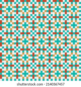 Abstract Cross Pattern generative computational art illustration