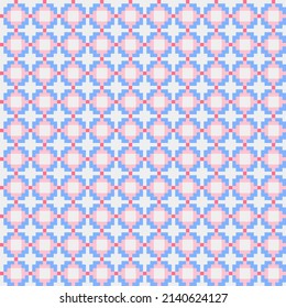 Abstract Cross Pattern generative computational art illustration