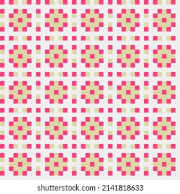 Abstract Cross Pattern generative computational art illustration