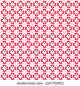 Abstract Cross Pattern generative computational art illustration