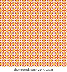 Abstract Cross Pattern generative computational art illustration