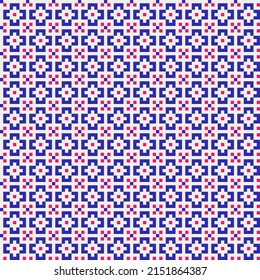 Abstract Cross Pattern generative computational art illustration