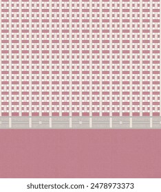 Abstract Cross Pattern generative computational art vector illustration
