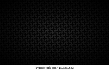 Abstract cross pattern texture with radial gradient black background. Vector illustration