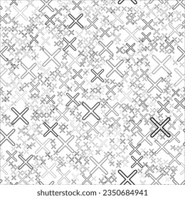 Abstract Cross random Pattern. Geometric decorative background. Ornament can be used for gift wrapping paper, pattern fills, web page background, surface textures and fabrics.