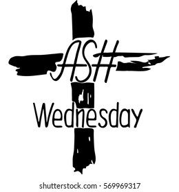 Abstract cross with rays, stars and particles. Ash Wednesday. Start of lent, The symbol of the Christian religion. Vector design. Night sky, space.
