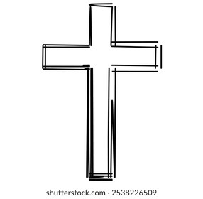 Cruz Abstractas. Ilustración de Scribe. elemento de Vector.