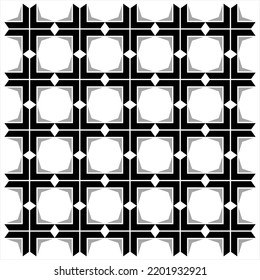 Abstract cross seamless pattern. Abstract vintage geometric wallpaper. Used for the surface of fabrics, textiles