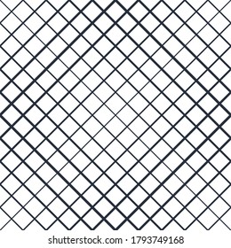 Resumen de líneas cruzadas patrón sin costuras, fondo vectorial con rayas cruzadas, diseño de líneas minimalista de papel pintado o impresión textil.