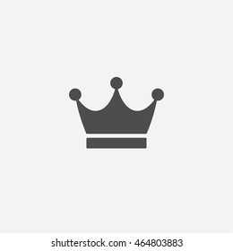 Abstract crown flat design vector icon