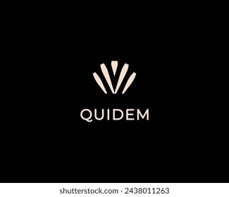 Abstract crown flower line logo design. Queen king symbol. Vector illustration.