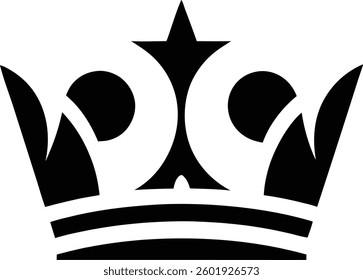 Abstract Crown Logo Geometric Symbol of Leadership Unity
