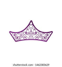 Abstract Crown Logo Vector Royal King Queen abstract design