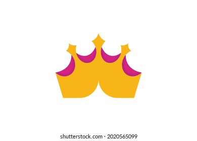 vector de logotipo moderno de la corona abstracta