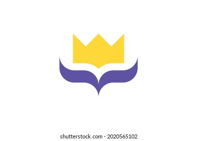 abstract crown modern logo vector