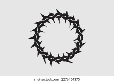 abstract crown of thorns shape of thorns