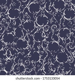 Abstract crumble ornament seamless pattern,