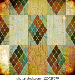 Abstract crumpled retro background. Vector Illustration.