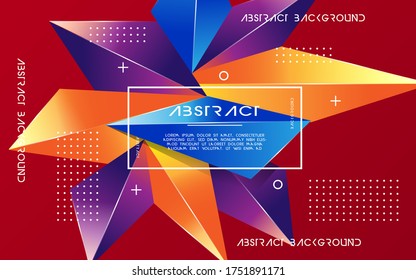 Abstraktes Crystal Background Banner Design.3D Kristall.Modernes Bildschirmhintergrund.