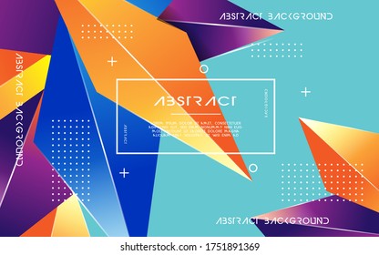 Abstract Crystal Background banner design.3D crystal.Modern Wallpaper.