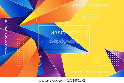 Abstract Crystal Background banner design.3D crystal.Modern Wallpaper.