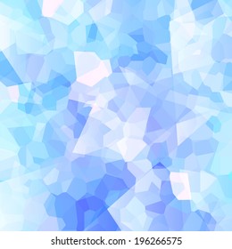 Abstract crystal background - blue color. Gemstone texture.