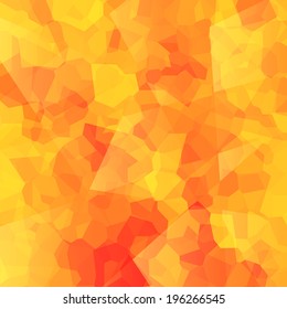 Abstract crystal background - orange color. Gemstone texture.