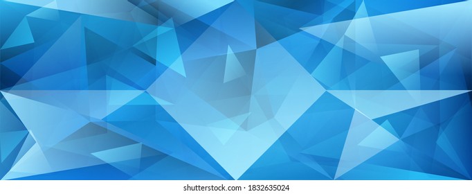 Resumen de fondo de cristal con refracción de la luz y resaltado en colores azul claro
