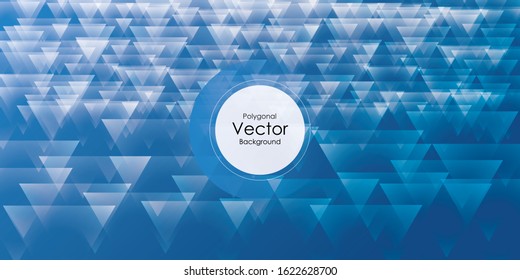 Abstract crystal blue background design