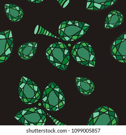 Abstract crystal gems backgrounds. Mosaic background in jewerly style.Jewels pattern.