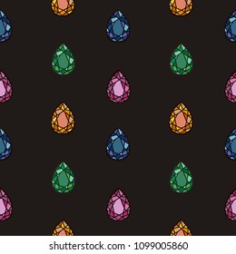 Abstract crystal gems backgrounds. Mosaic background in jewerly style.Jewels pattern.