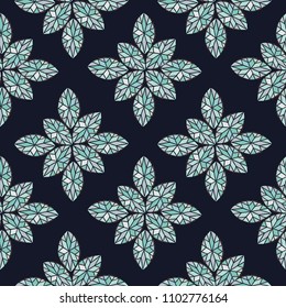 Abstract crystal gems seamless backgrounds. Mosaic background in jewerly style.Jewels seamless pattern.