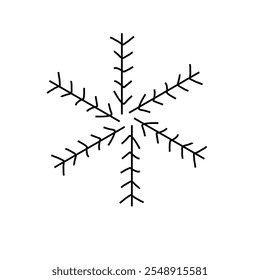 Conceito de design de ícone de cristal abstrato, imagem vetorial de linha