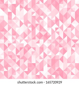 Fondo del triángulo rosa de cristal abstracto. Ilustración vectorial para su diseño abstracto y bonito. Se puede utilizar para portada, textil, fondo de página web, textura de superficie. Textura polígonal.