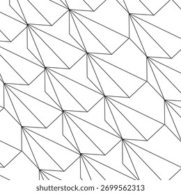 Abstractas línea de forma de cristal patrón de arte.