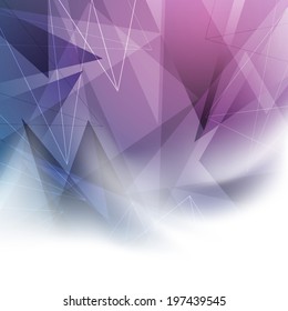 Abstract crystal structure shiny background. Vector illustration