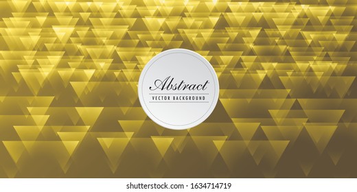 Abstract crystal yellow background design