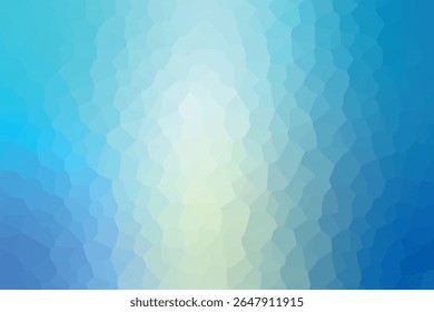 Fondo de Vector de mosaico cristalizado Abstractas con colores degradados suaves que se mezclan de azul claro 