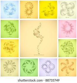 Abstract crystals background. Great collection.