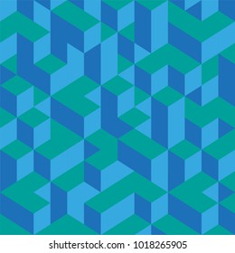abstract cube background with retro color