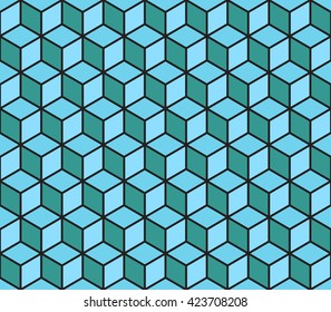 Abstract Cube Background vector