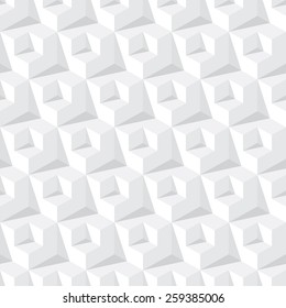 abstract cube grey seamless pattern