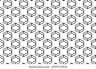 Abstract cube hexagon shape background. Vector banner design. Hexagons pattern. Geometric abstract background with simple hexagonal elements. Medical. Vector digital art banner