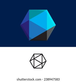 Abstract cube logo