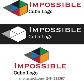 Logo Abstractas del cubo para uso profesional o personal. 