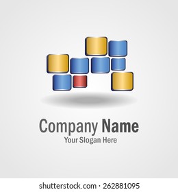 Abstract cube logo for your company / business. Can be used for web sites / applications