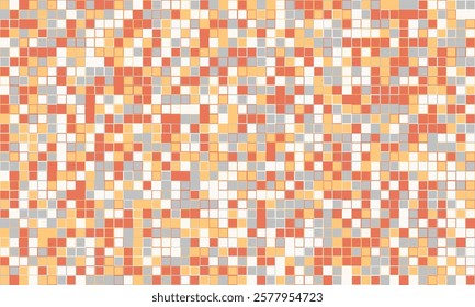 Abstract cube mosaic with structured colors and elegant simplicity. Ideal for textiles, creative prints, and decorative backgrounds.